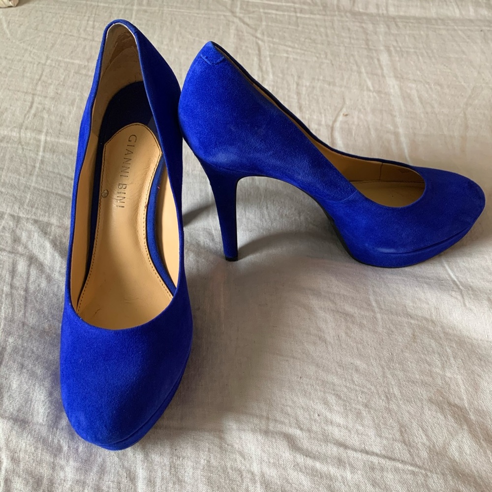 Gianni Bini Cobalt Blue Stiletto Heels w/ Platform